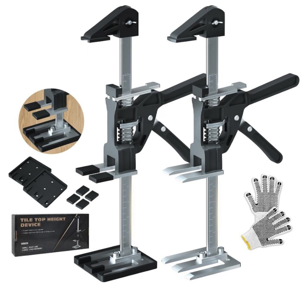 Labor Saving Arm Jack 2 Pack,15.5 Inch Stainless Steel Furniture Lifts with Hand